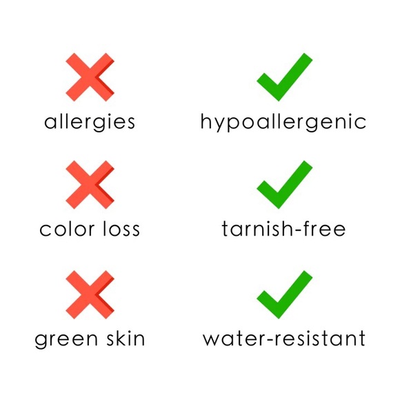 Silver Rectangular Earrings*Lightweight Earrings*Waterproof and Sweatpro… - Picture 6 of 7